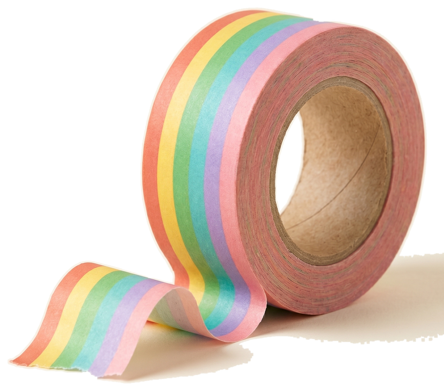 Rainbow Rips tape roll